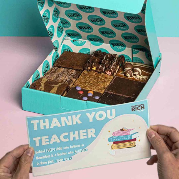 Ridiculously Rich "Thank You Teacher" Mystery Cake Box