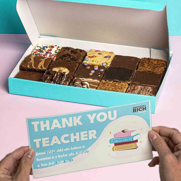 Ridiculously Rich "Thank You Teacher" Mystery Cake Box